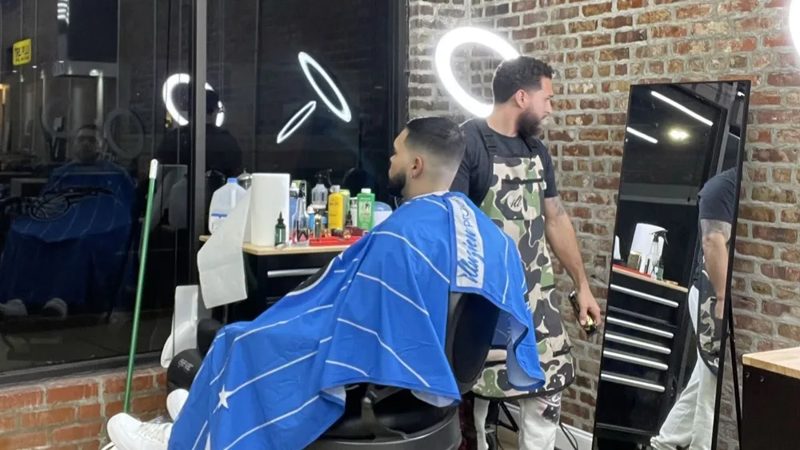 Anthony @ Westside Barbershop business photograph